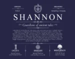 Shannon last name history and origin in Navy Blue