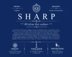 Sharp family name origin and history in Deep Blue
