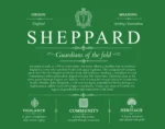 Sheppard family name origin and history in Dark Green