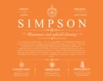 Simpson last name history and origin in Orange