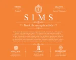 Sims personalized family surname in Orange Sims personalized family surname in Orange