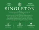 Singleton personalized last name meaning in Dark Green