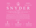 Snyder last name meaning and origin in Pink