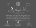 Soto personalized family surname in Gray