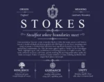 Stokes surname meaning and origin in Navy Blue