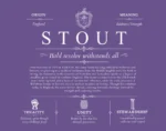 Stout surname history and family heritage in Purple