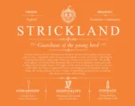 Strickland personalized family surname in Orange