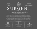 Surgent last name origin and heritage in Gray