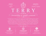 Terry personalized last name meaning in Pink Terry personalized last name meaning in Pink