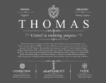 Thomas surname history and family heritage in Gray