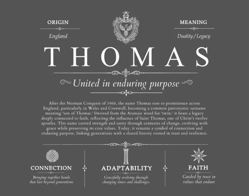 Thomas surname history and family heritage in Gray