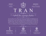 Tran family name meaning and origin in Purple Tran family name meaning and origin in Purple