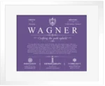 Wagner family name meaning and origin in Purple with White Matte Frame Wagner family name meaning and origin in Purple with White Matte Frame