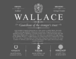 Wallace personalized family surname in Gray