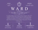 Ward personalized last name meaning in Purple Ward personalized last name meaning in Purple