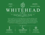 Whitehead surname history and family heritage in Dark Green