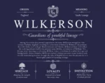 Wilkerson surname meaning history and origin in Navy Blue