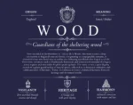 Wood surname history and heritage in Navy Blue