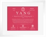 Yang surname meaning and origin in Red with White Matte Frame Yang surname meaning and origin in Red with White Matte Frame