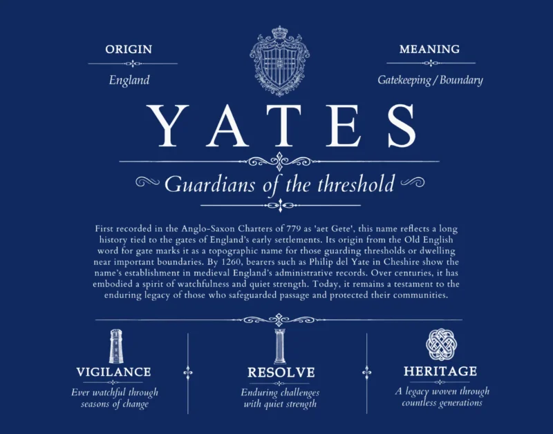 Yates family name meaning and origin in Deep Blue