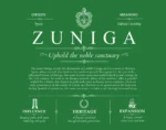 Zuniga personalized surname meaning in Dark Green
